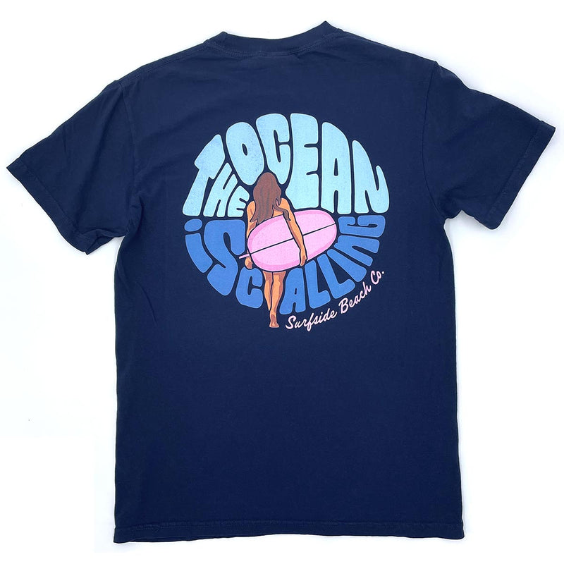 The Ocean is Calling: Comfort Colors Heavyweight T-Shirt