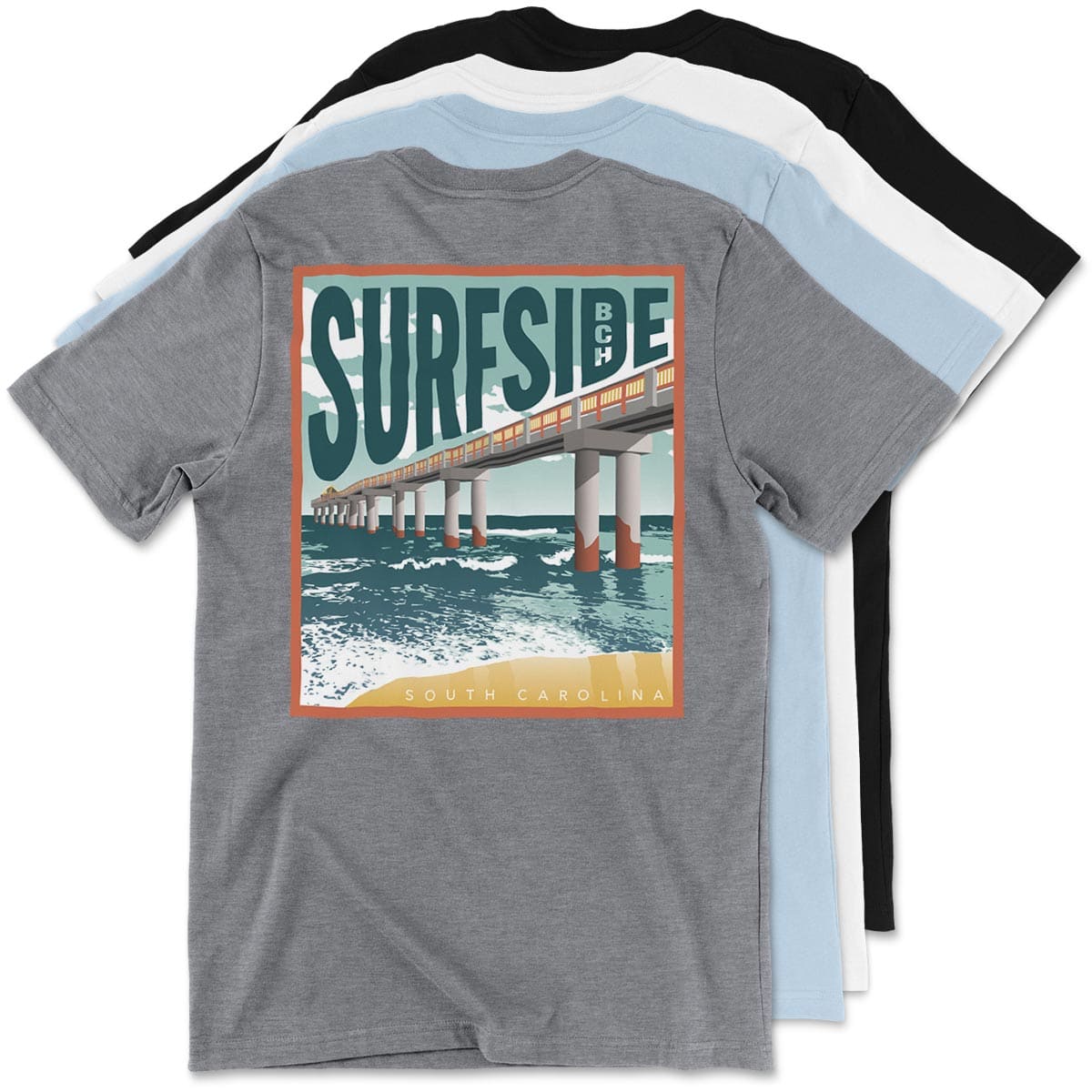 Surfside Beach (Fishing Pier) Unisex T-Shirt
