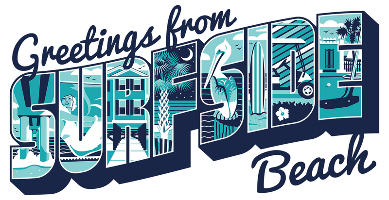 Greetings from Surfside Beach: Coffee Mug