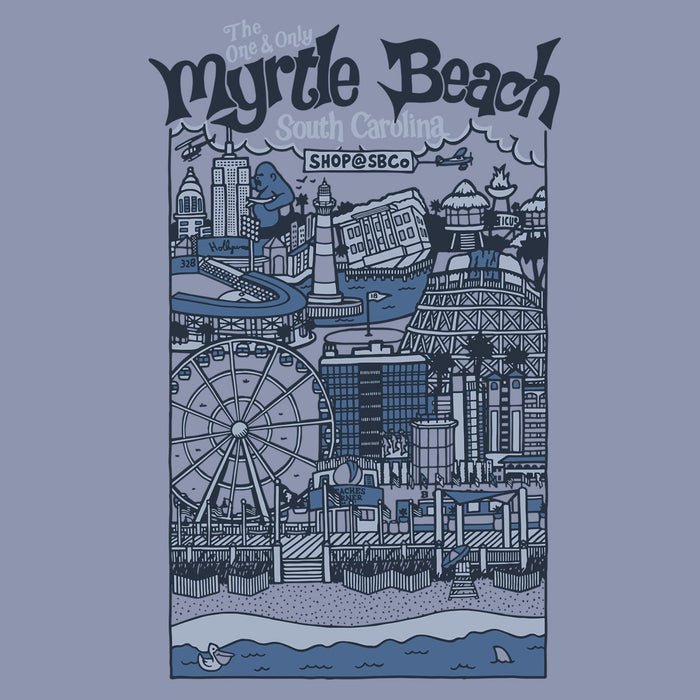 Myrtle Beach (The One & Only) Comfort Colors Heavyweight T-Shirt