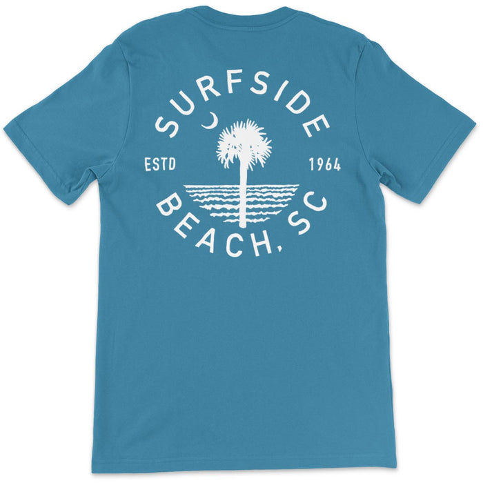 Surfside Beach (Circle Tree) Unisex T-Shirt