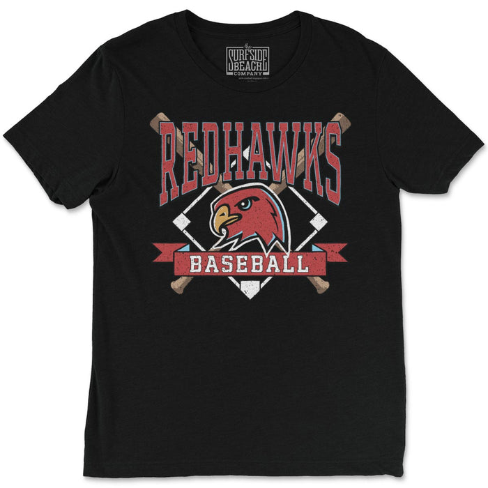 RedHawks Baseball (Bats & Diamond) Unisex T-Shirt