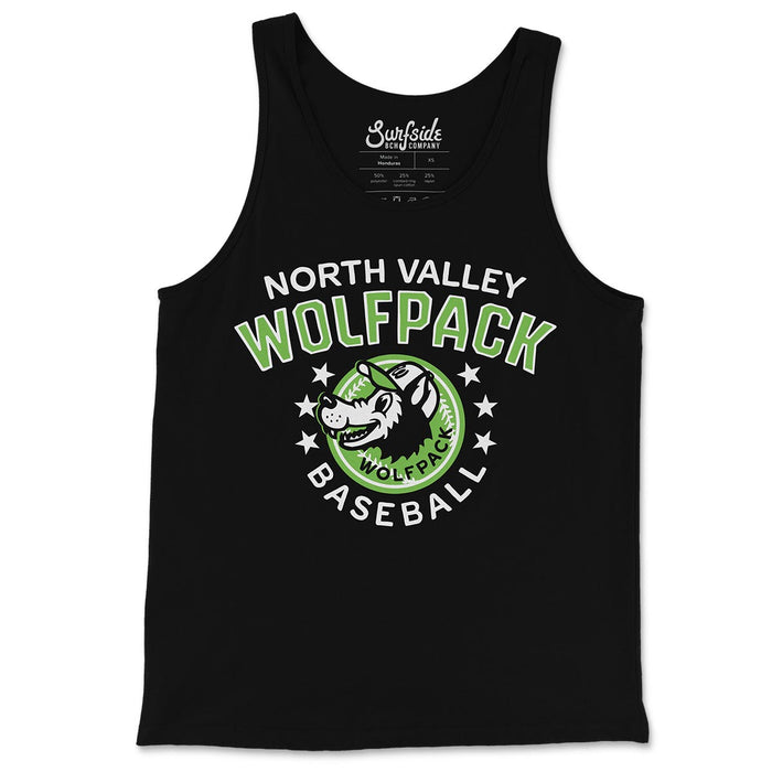 North Valley Wolfpack Baseball (Smiling Wolf) Unisex Tank-Top