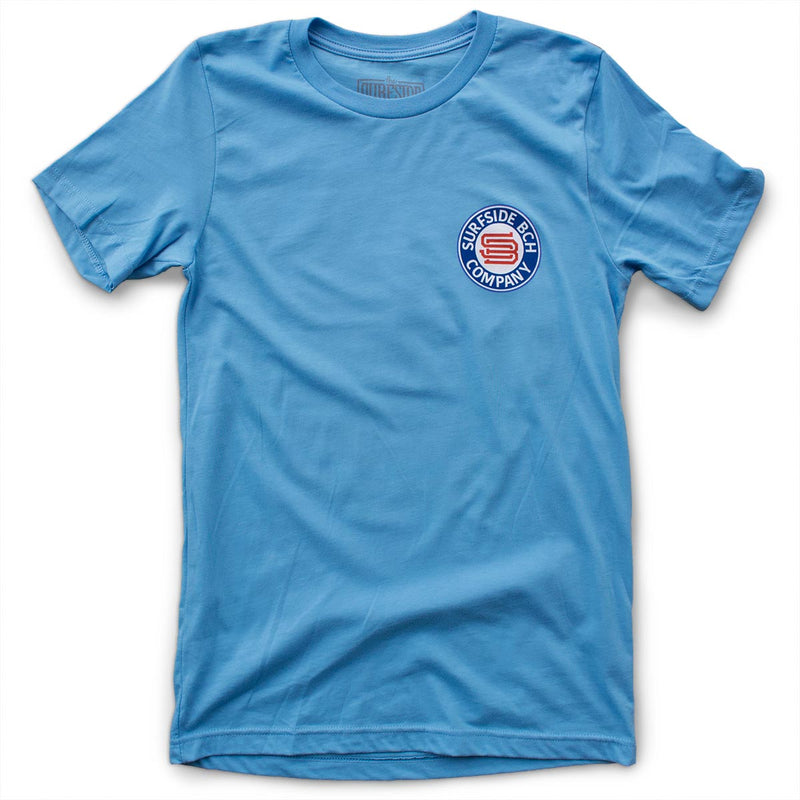 The Ocean is Calling premium blue T-shirt front