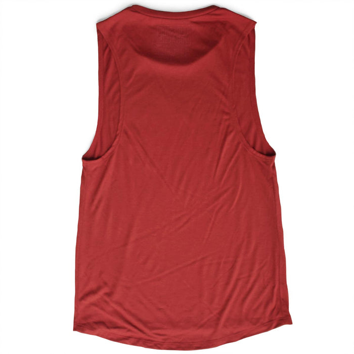 The Surfside Beach Company (Yummy Bubble) premium women's brick muscle tank-top back