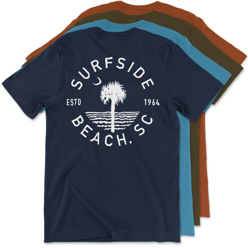 Surfside Beach (Circle Tree) Unisex T-Shirt