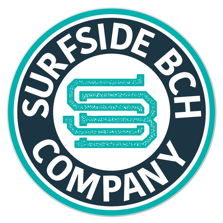 Surfside Bch Company (Seal) Glossy Vinyl Sticker