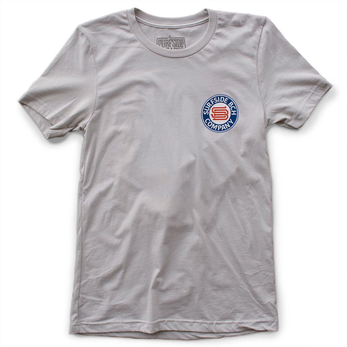 The Ocean is Calling premium silver T-shirt front