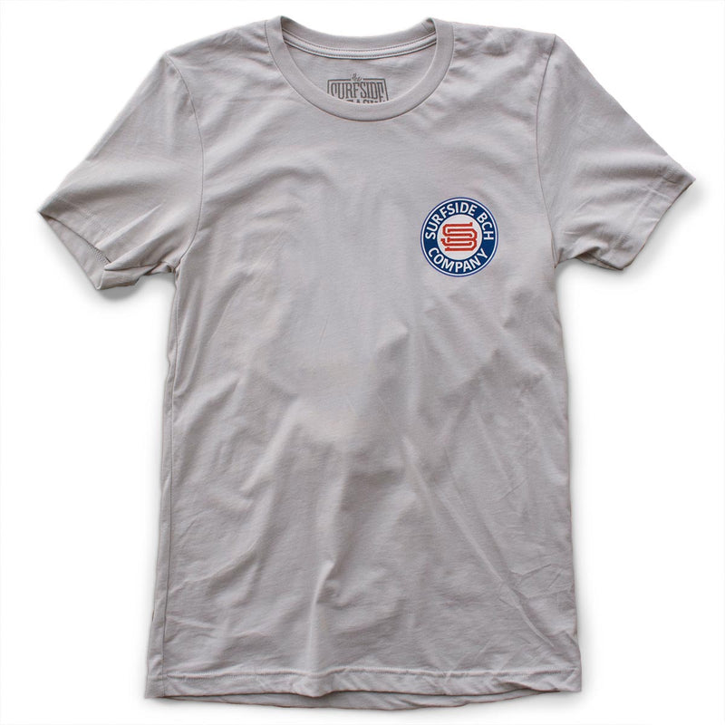 The Ocean is Calling premium silver T-shirt front