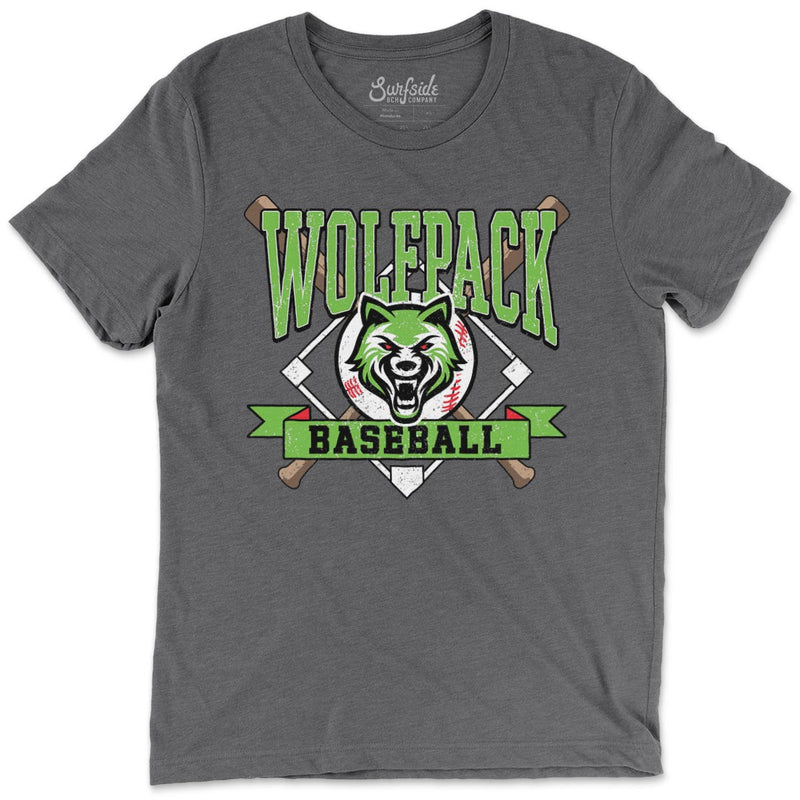 Wolfpack Baseball (Bats & Diamond) Unisex T-Shirt