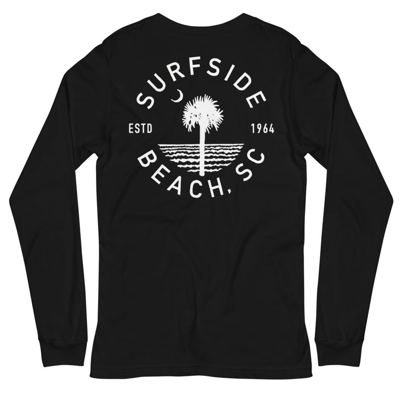 Surfside Beach (Circle Tree) Unisex Long-Sleeved T-Shirt