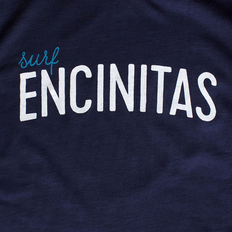 Surf Encinitas premium dark olive T-shirt zoom