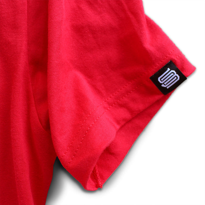 Surfside Beach, SC (Circle State) premium red T-shirt sleeve