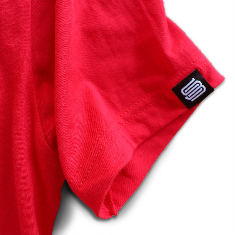 Surfside Beach, SC (Circle State) premium red T-shirt sleeve