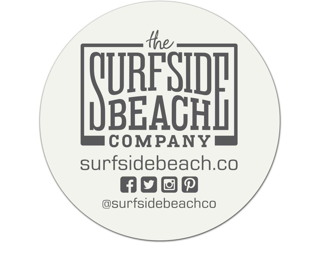 Surfside Beach, SC (Circle State) Glossy Vinyl Sticker