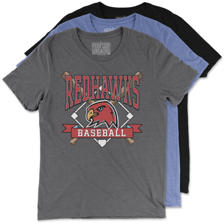 RedHawks Baseball (Bats & Diamond) Unisex T-Shirt