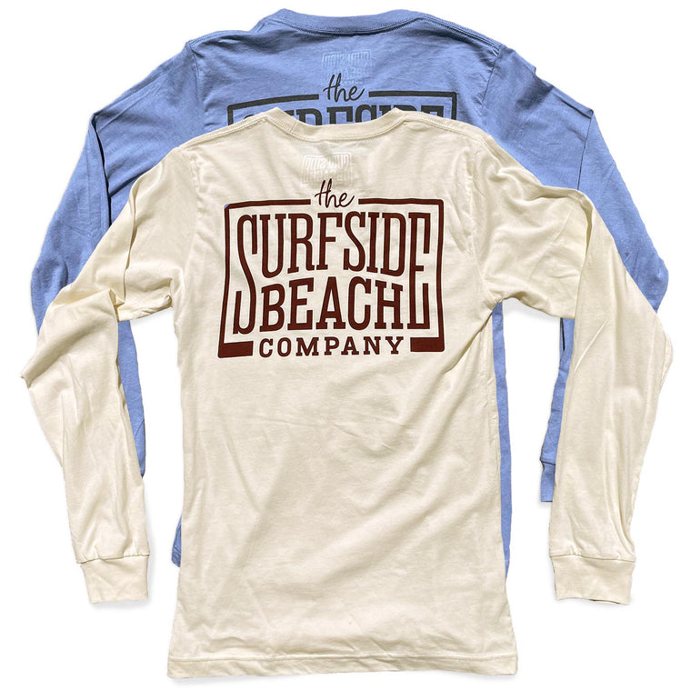 The Surfside Beach Company (Box-Logo) Unisex Long-Sleeved T-Shirt