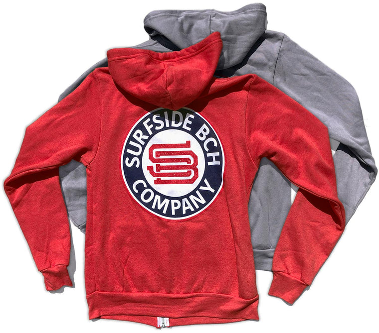 Surfside Bch Company (Seal) Unisex Zip-Up Hoodie