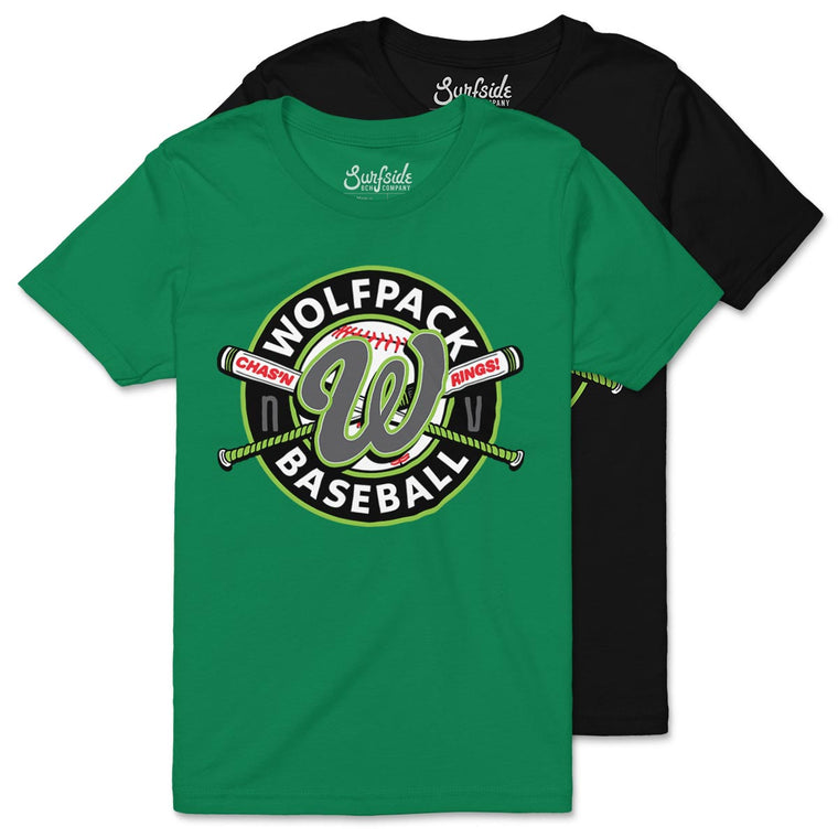 Wolfpack Baseball (NVW Circle Cross) Youth T-Shirt