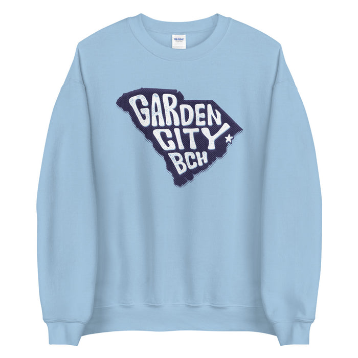 Garden City Bch (State/Star) Unisex Sweatshirt