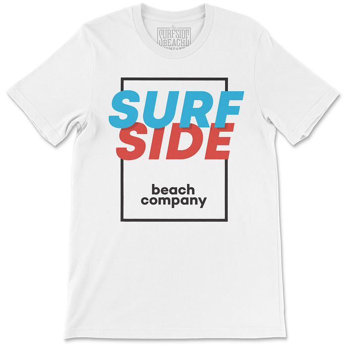 SURFSIDE beach company (shadow box) Unisex T-Shirt