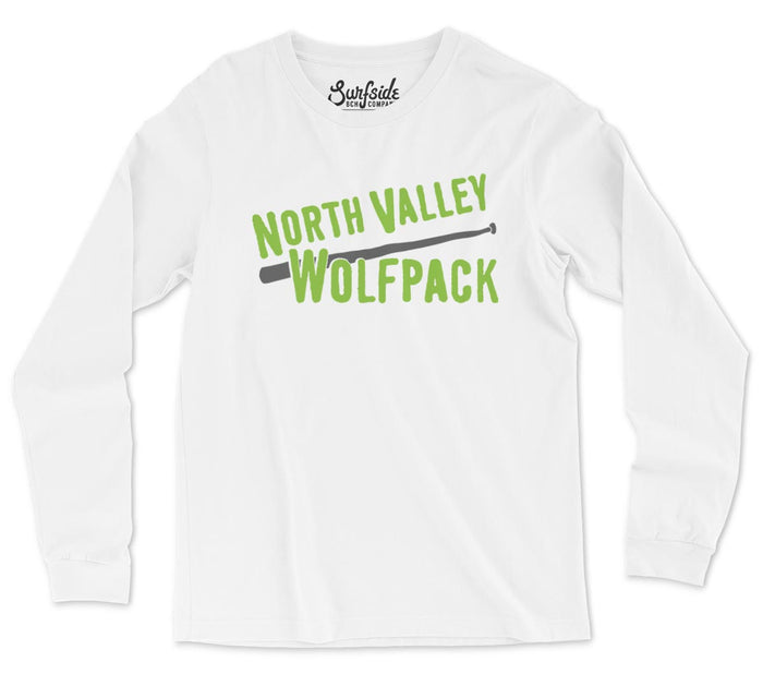 North Valley Wolfpack (Slant Bat) Unisex Long Sleeve T-Shirt