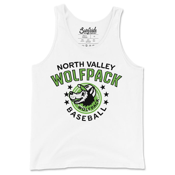 North Valley Wolfpack Baseball (Smiling Wolf) Unisex Tank-Top