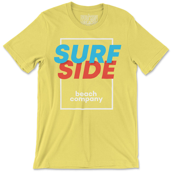 SURFSIDE beach company (shadow box) Unisex T-Shirt