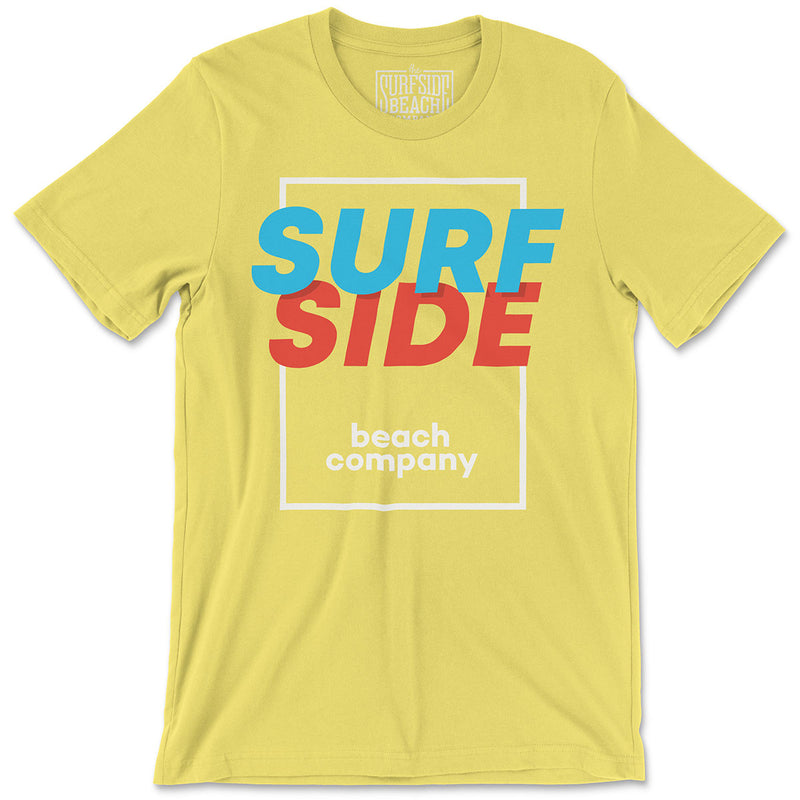 SURFSIDE beach company (shadow box) Unisex T-Shirt