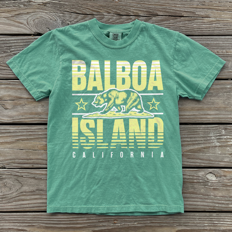 Balboa Island, California (Summer Haze) Comfort Colors Heavyweight T-Shirt