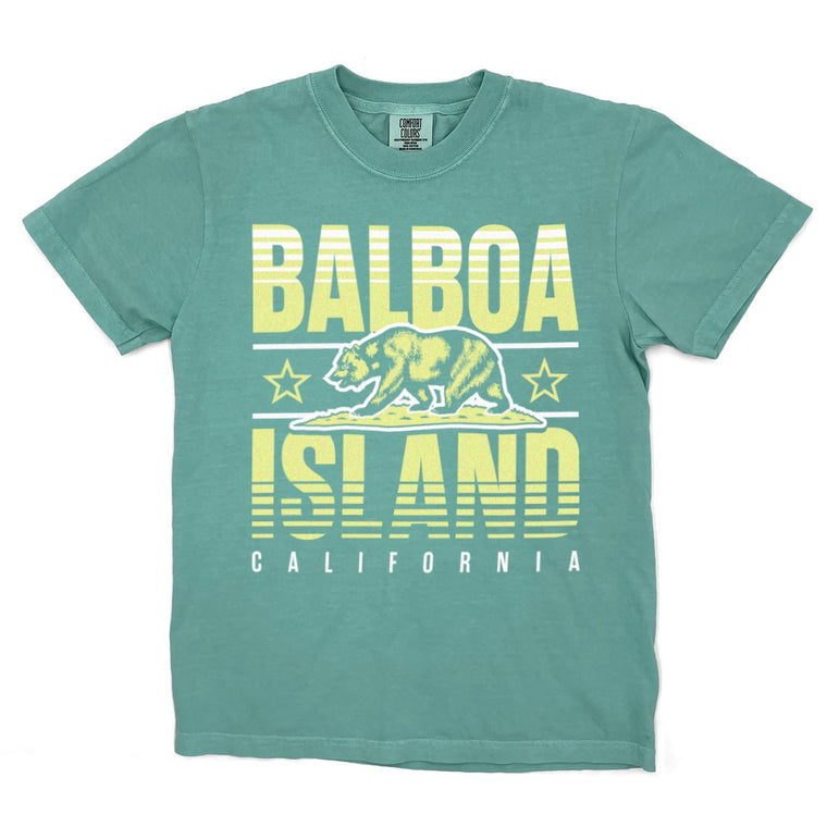 Balboa Island, California (Summer Haze) Comfort Colors Heavyweight T-Shirt
