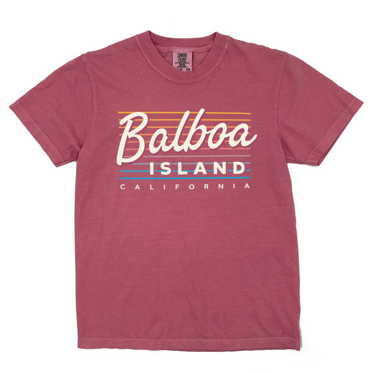 Balboa Island - California (Summer Nights) Comfort Colors Heavyweight T-Shirt