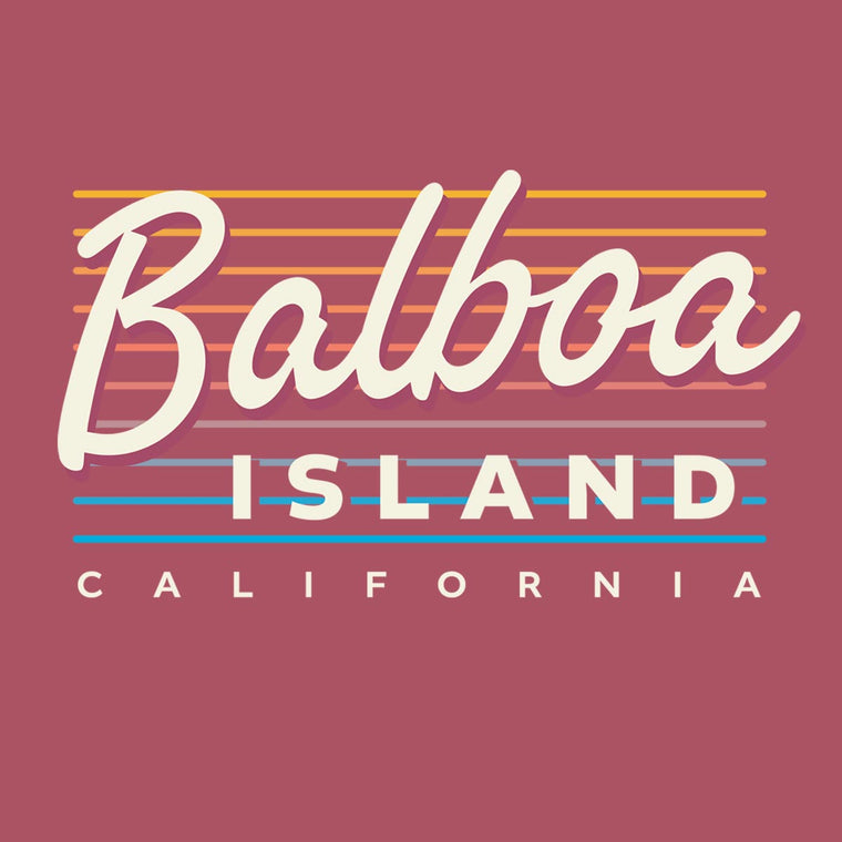 Balboa Island - California (Summer Nights) Comfort Colors Heavyweight T-Shirt
