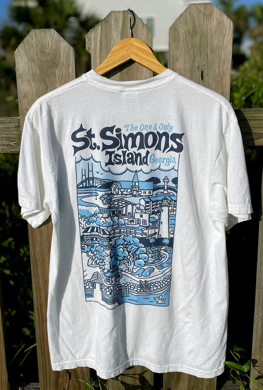 St. Simons Island (The One & Only) Comfort Colors Heavyweight T-Shirt