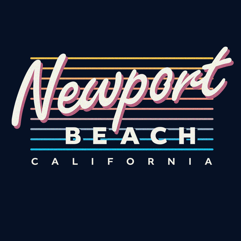 Newport Beach - California (Summer Nights) Comfort Colors Heavyweight T-Shirt
