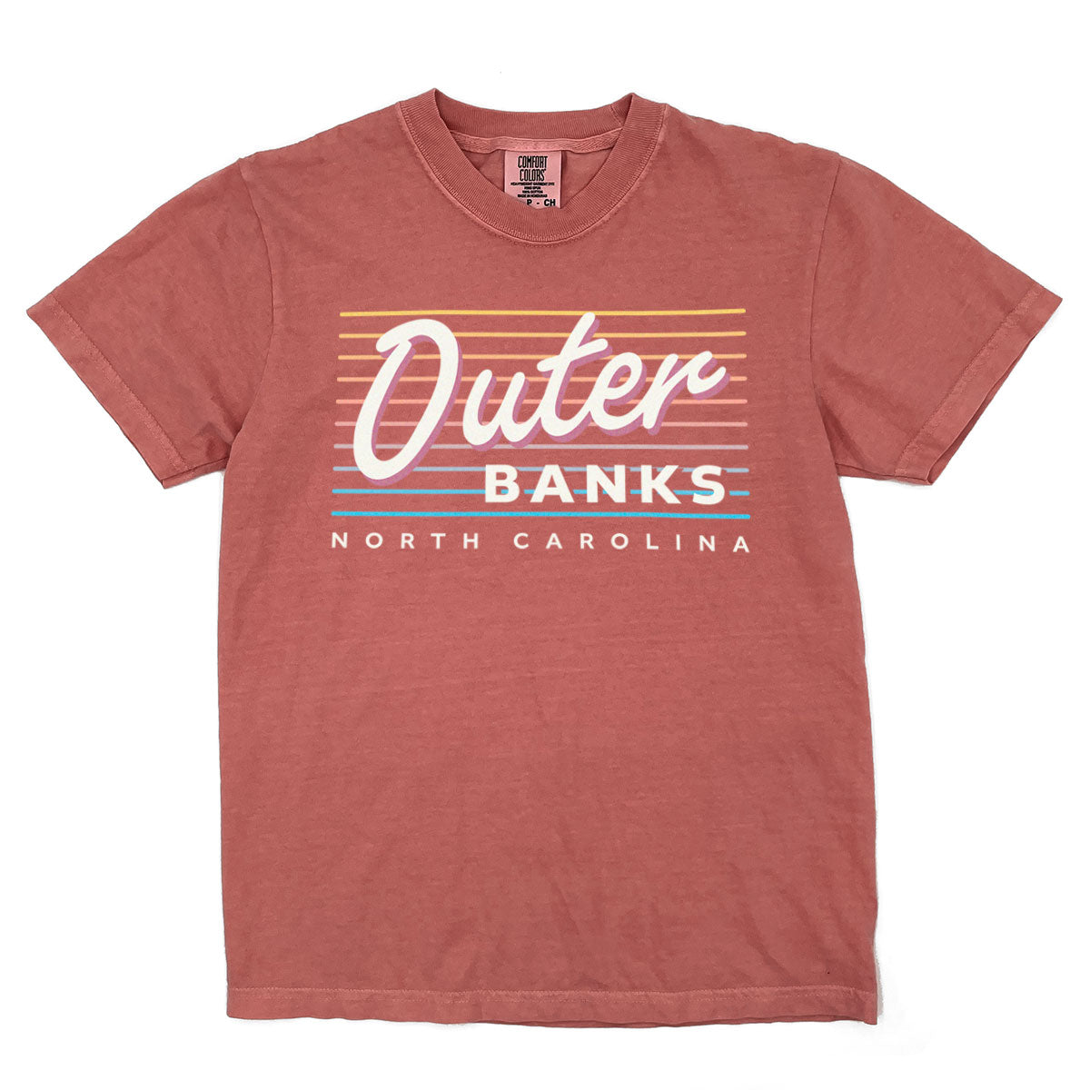 Outer Banks - North Carolina (Summer Nights) Comfort Colors Heavyweight T-Shirt