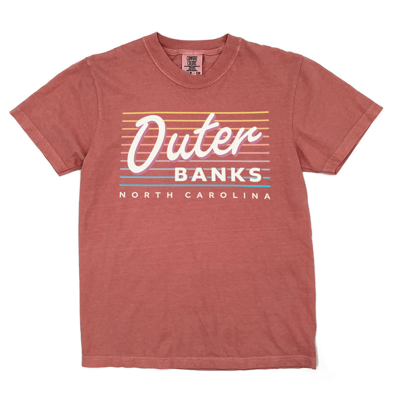 Outer Banks - North Carolina (Summer Nights) Comfort Colors Heavyweight T-Shirt