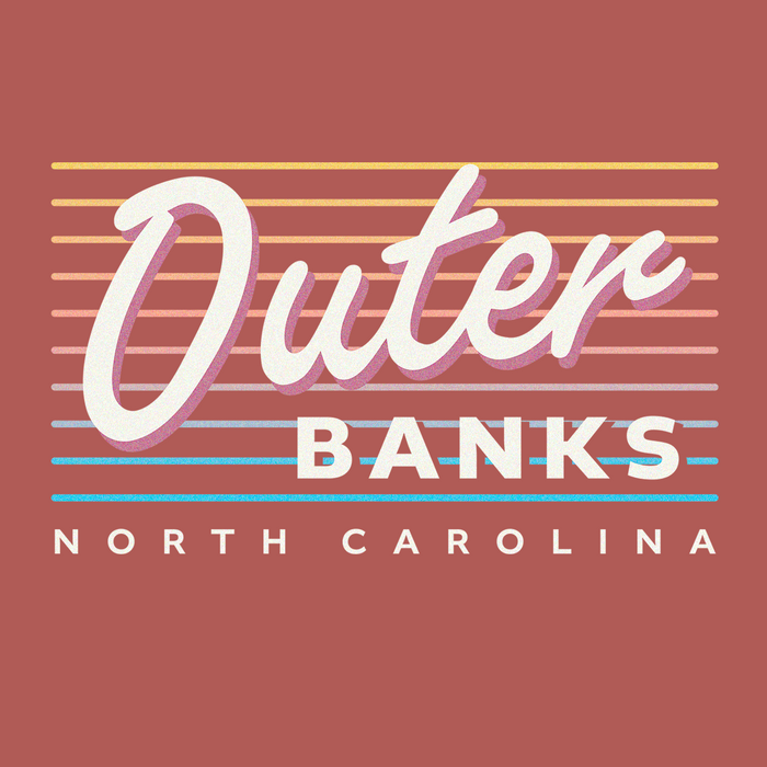 Outer Banks - North Carolina (Summer Nights) Comfort Colors Heavyweight T-Shirt