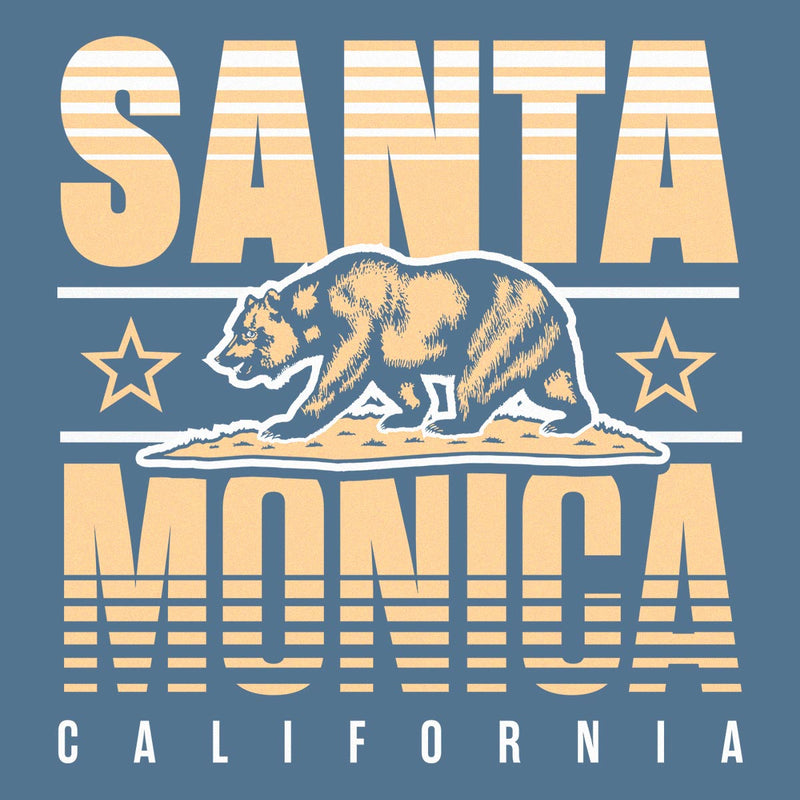 Santa Monica, California (Summer Haze) Comfort Colors Heavyweight T-Shirt