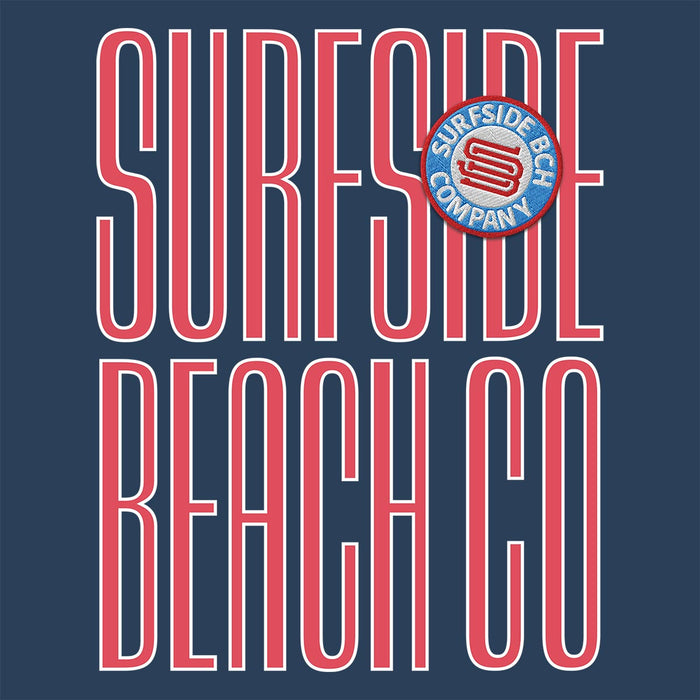 Surfside Beach Co (Faux Patch) Comfort Colors Heavyweight T-Shirt