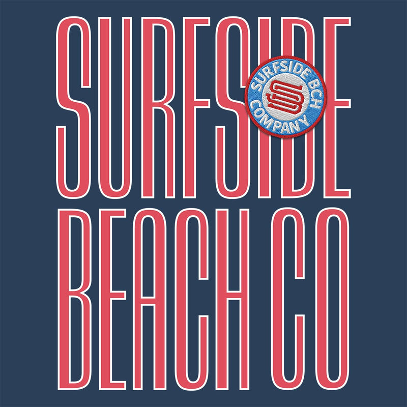 Surfside Beach Co (Faux Patch) Comfort Colors Heavyweight T-Shirt