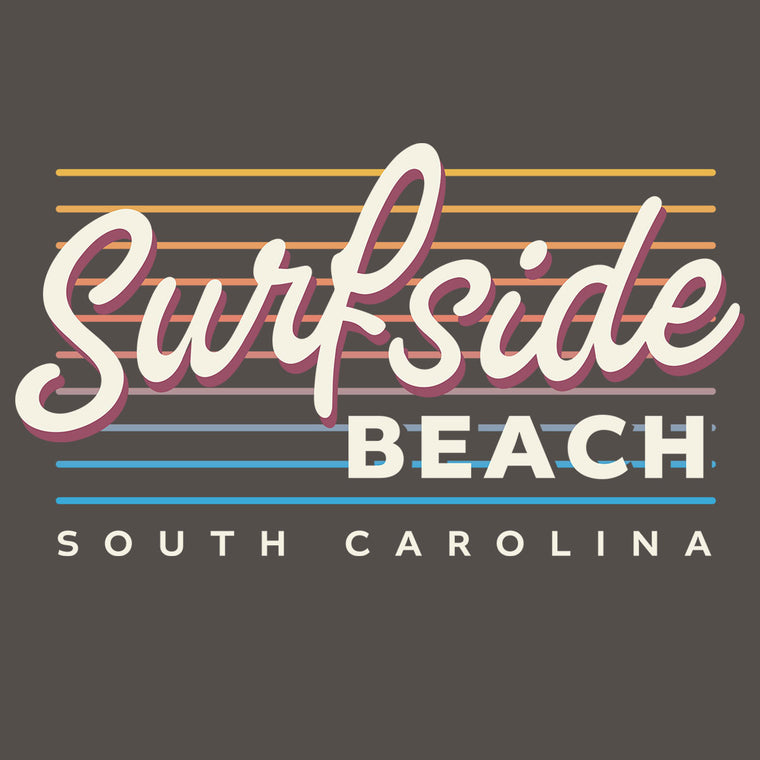 Surfside Beach - South Carolina (Summer Nights) Comfort Colors Heavyweight T-Shirt