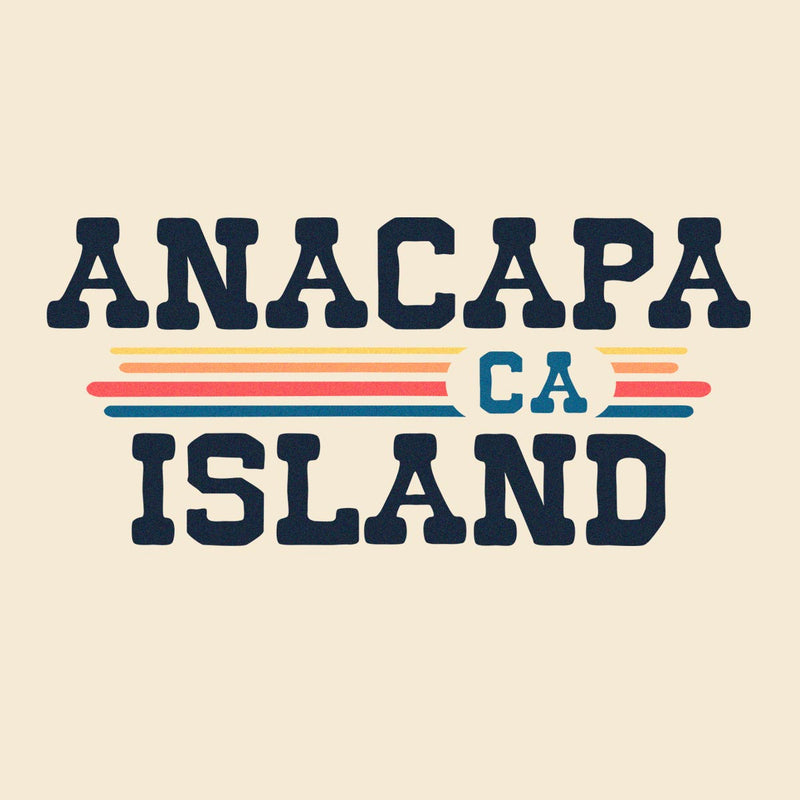Anacapa Island, CA (Vintage Sunset) Unisex Ringer T-Shirt