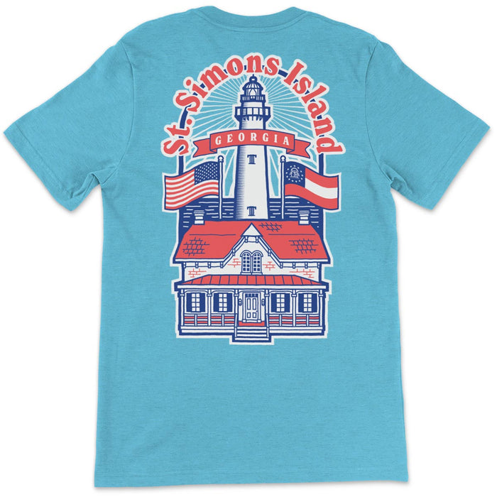 St. Simons Island - Georgia (Lighthouse) Unisex T-Shirt