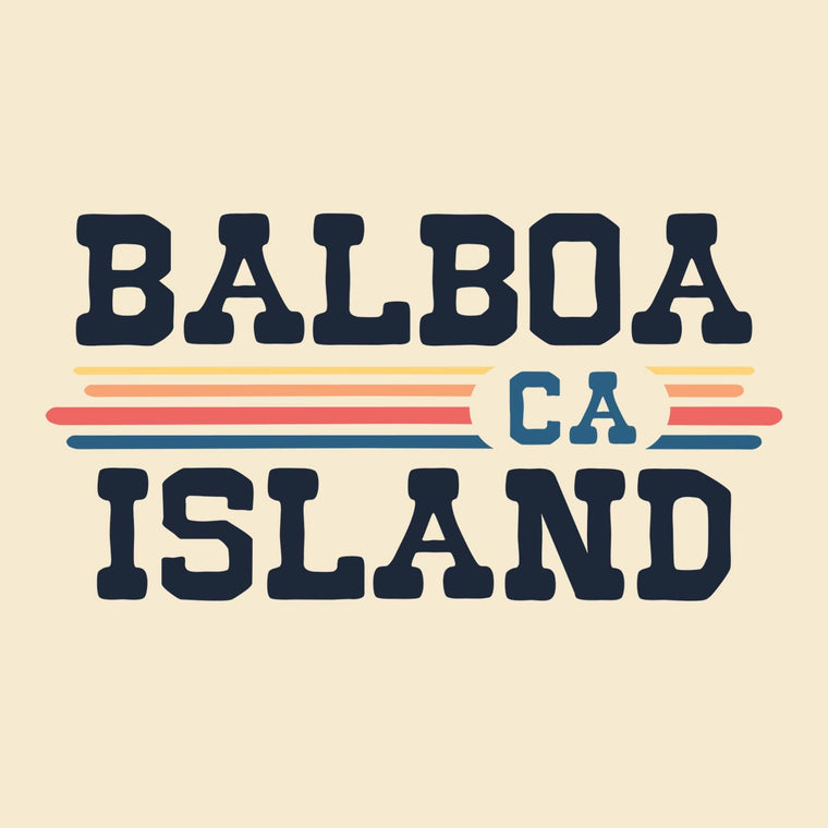 Balboa Island, CA (Vintage Sunset) Unisex Ringer T-Shirt