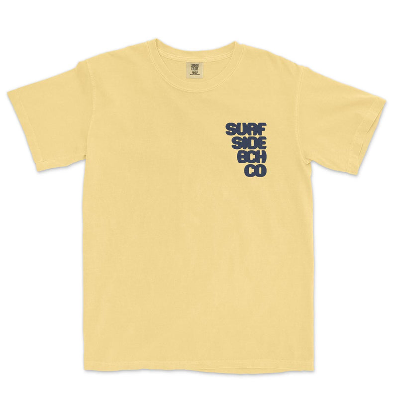 Surf Side Bch Co (Letter Burst) Comfort Colors Heavyweight T-Shirt