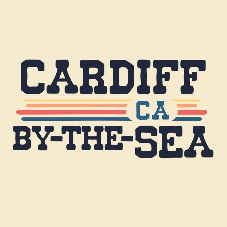 Cardiff-by-the-Sea, CA (Vintage Sunset) Unisex Ringer T-Shirt