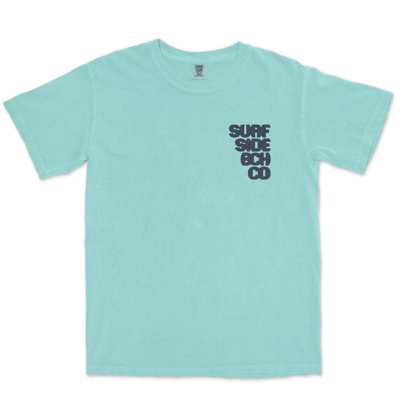 Surf Side Bch Co (Letter Burst) Comfort Colors Heavyweight T-Shirt