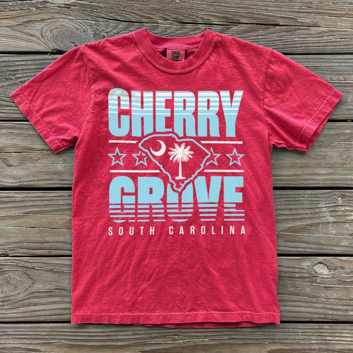 Cherry Grove, South Carolina (Summer Haze) Comfort Colors Heavyweight T-Shirt