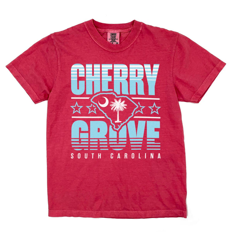 Cherry Grove, South Carolina (Summer Haze) Comfort Colors Heavyweight T-Shirt